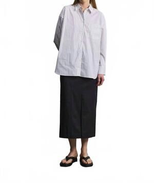 NEW MOD REF aniston midi skirt in navy blue